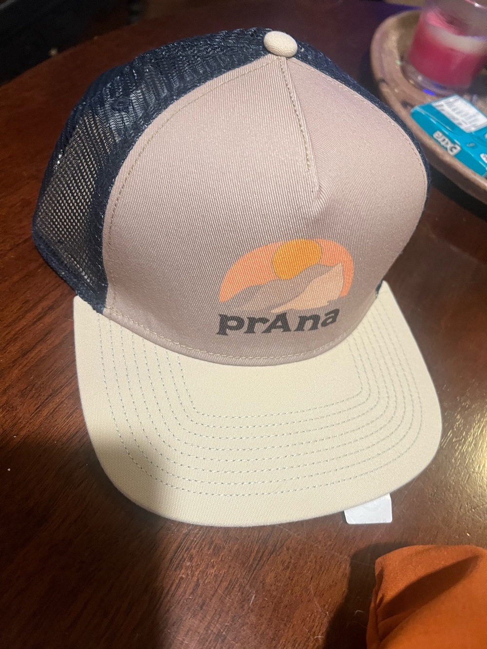 Prana Lower Pines Flat Brim Hat in Cliffside Boulder